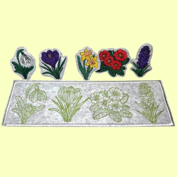 ITH Stickdatei Frühblüher 2026 🌸 Schneeglöckchen & Krokus sticken