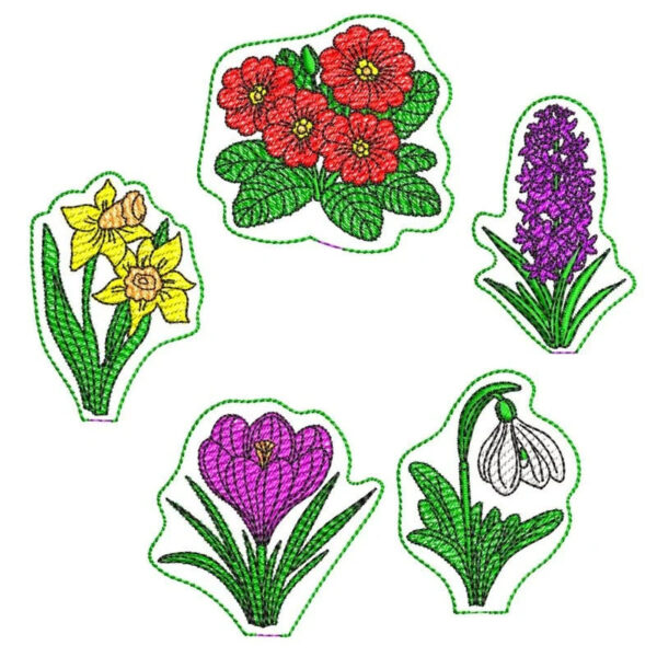 ITH Stickdatei Frühblüher 2026 🌸 Schneeglöckchen & Krokus sticken