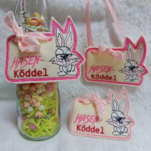 ITH Stickdatei Hase Anhänger