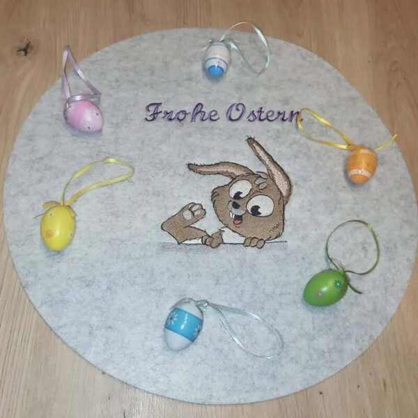 Stickdatei Hase ums Eck