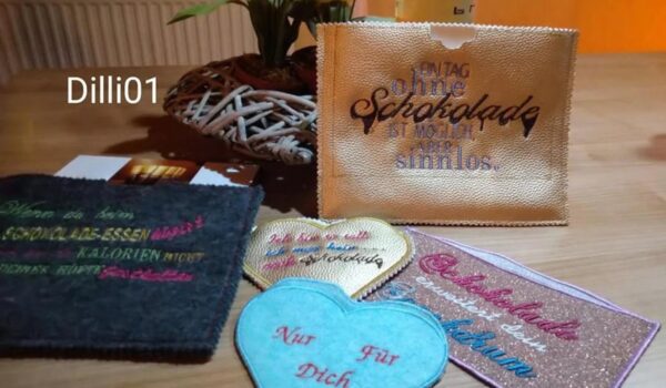 ITH Herzhüllen Stickdatei Blanko - Schokolade | stiXXie