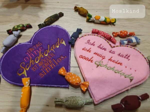 ITH Herzhüllen Stickdatei Blanko - Schokolade | stiXXie