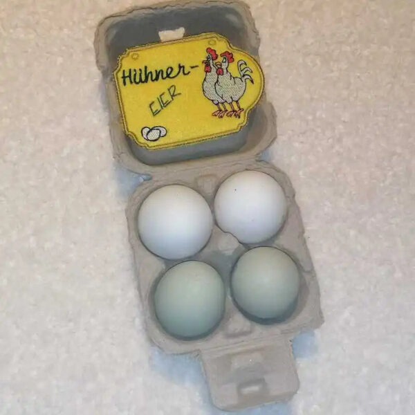 ITH Stickdatei Hühner Anhänger