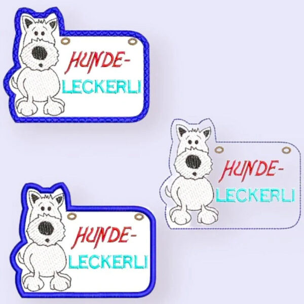 ITH Stickdatei Hund Anhänger