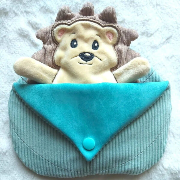 ITH Stickdatei Igel im Blatt