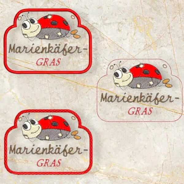 ITH Stickdatei Käfer Anhänger