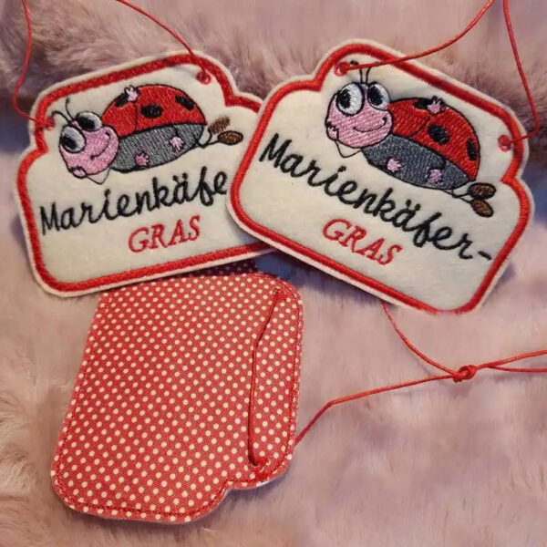 ITH Stickdatei Käfer Anhänger