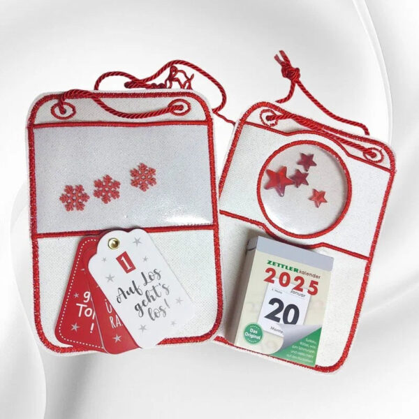 ITH Stickdatei Kalenderblatt Abreißkalender Größe 15x24cm