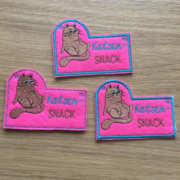 ITH Stickdatei Katze Anhänger