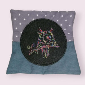 ITH Stickdatei Kissen quadratisch mit Unterteilungen und Applikation