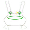 ITH Stickdatei Klammerfrosch