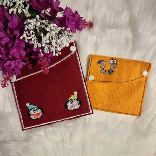 ITH Stickdatei Knopftasche Blanko