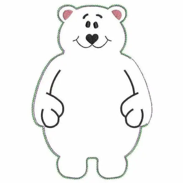 ITH Stickdatei Kuschel Eisbär