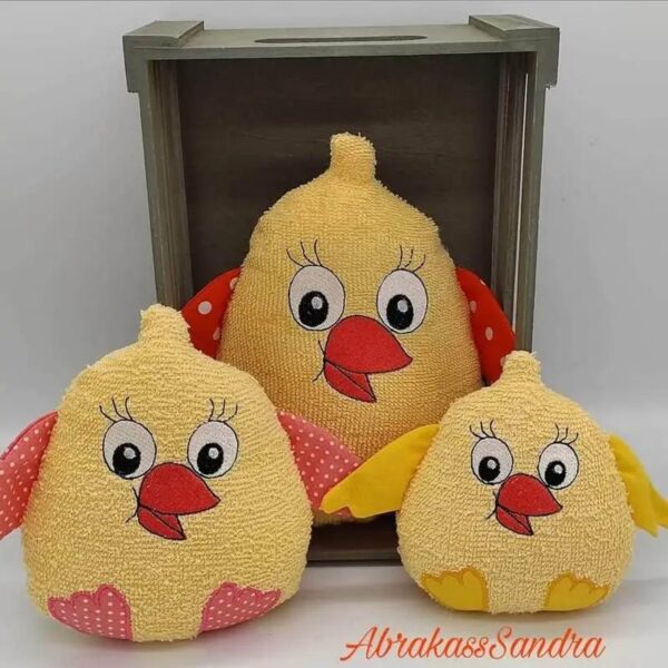 ITH Stickdatei Kuschelküken Kiki