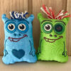 ITH Stickdatei Mini Kuschelmonster stiXX und StiXXie