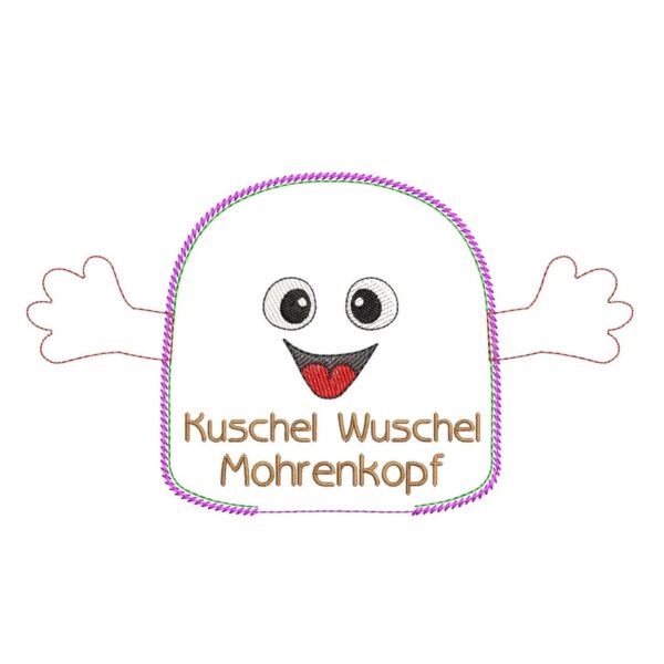 ITH Stickdatei Kuschelwuschel - ein süßer Anhänger