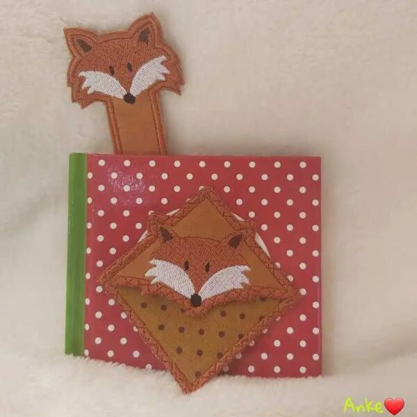 ITH Stickdatei Leseecken Lesezeichen