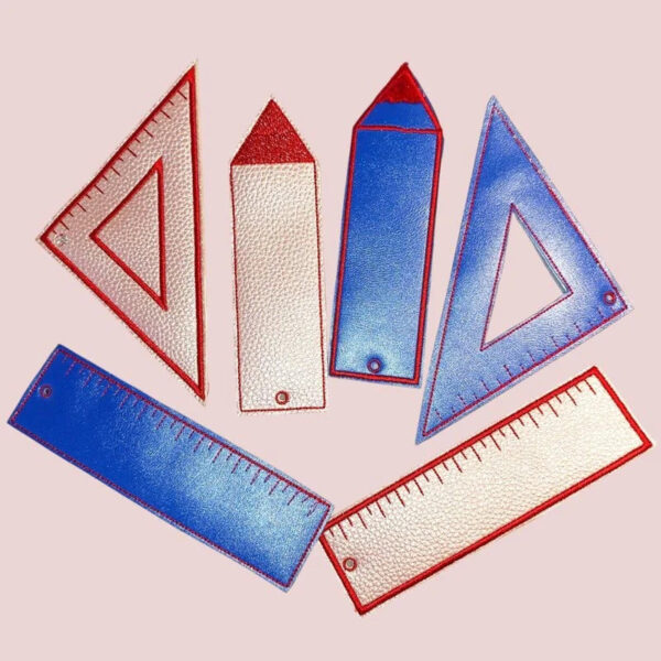 ITH Stickdatei Lesezeichen Schule