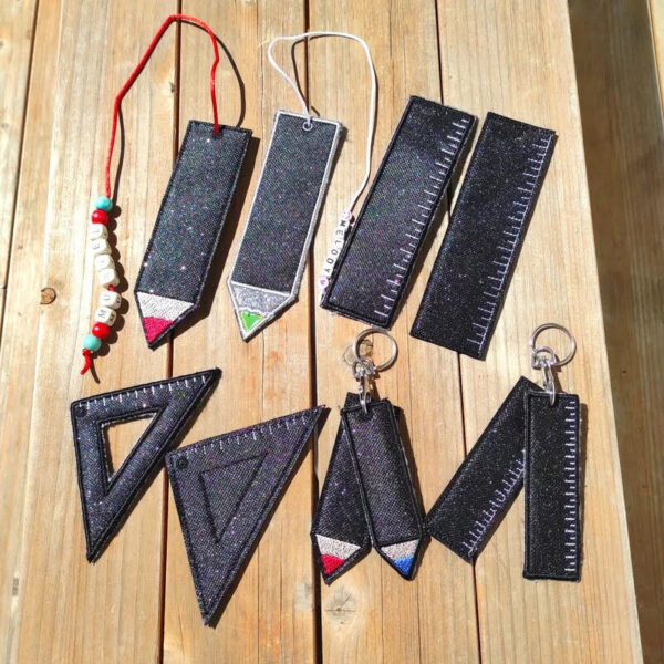 ITH Stickdatei Lesezeichen Schule