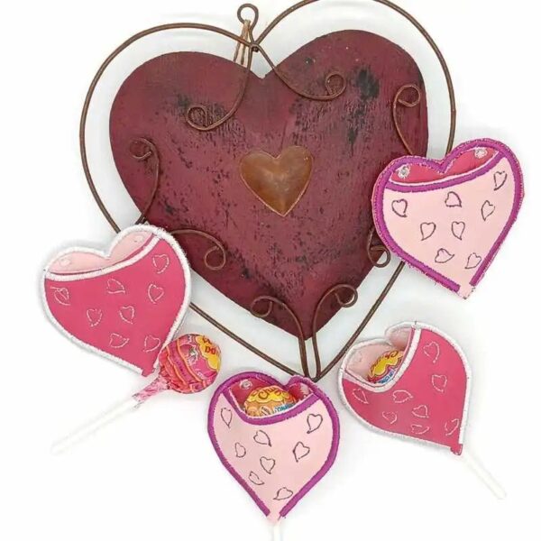 ITH Stickdatei Lollitasche Herz