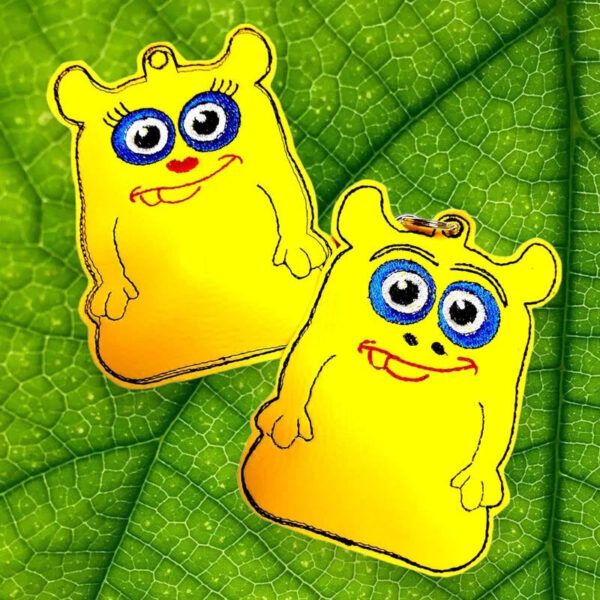 ITH Stickdatei Monsterstixx Anhänger