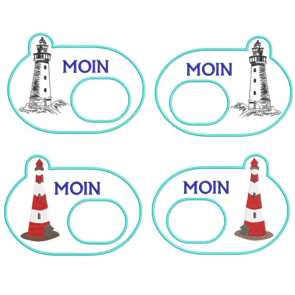 ITH Stickdatei Mugrug Leuchtturm