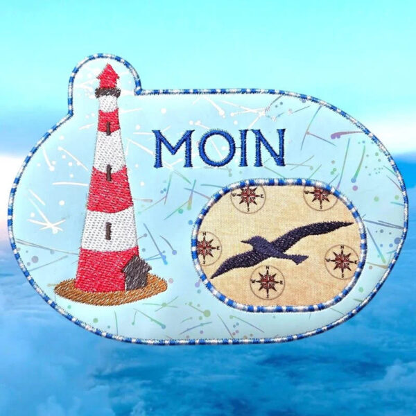 ITH Stickdatei Mugrug Leuchtturm