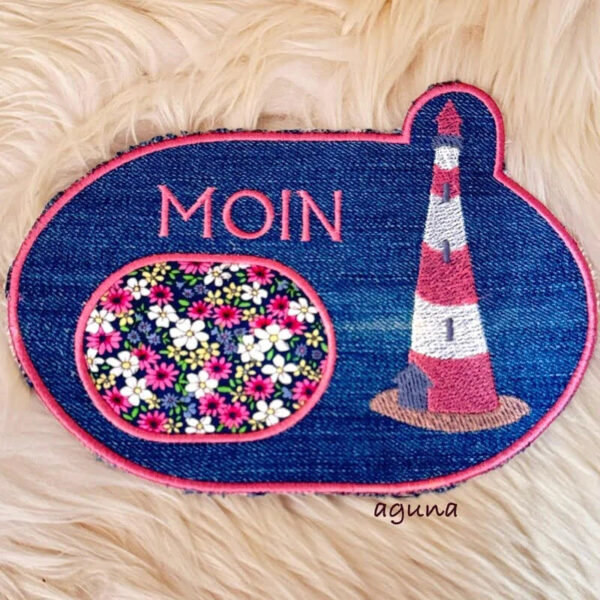 ITH Stickdatei Mugrug Leuchtturm