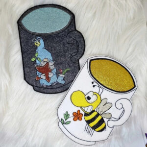 ITH Stickdatei Mugrug Tasche Kaffeepott