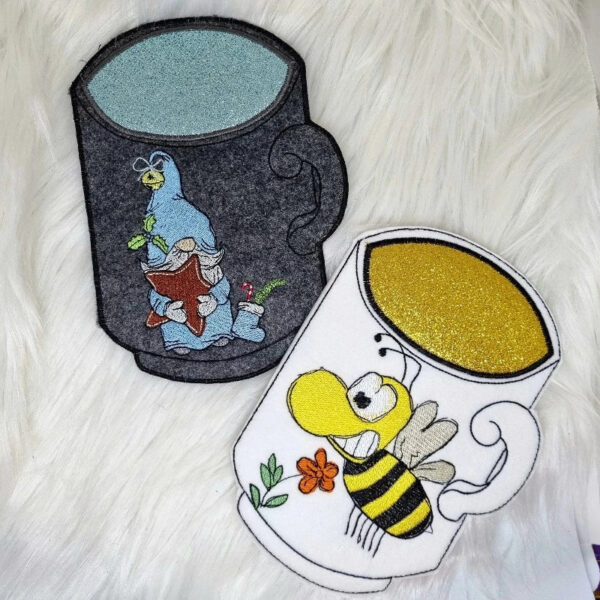 ITH Stickdatei Mugrug Tasche Kaffeepott