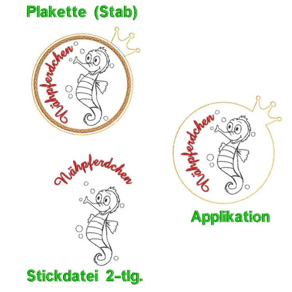 ITH Stickdatei Nähpferdchen