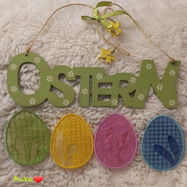 ITH Stickdatei Ostereier 4-teilig