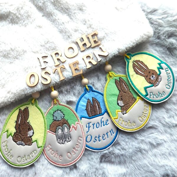 ITH Stickdatei Ostereier Hasen 2026 – 5 Motive