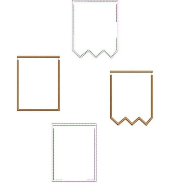 ITH Stickdatei Osterfähnchen und Symbole