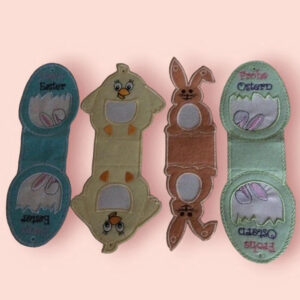 ITH Stickdatei Osterlichter 2026 – 4 Motive für LED Teelicht