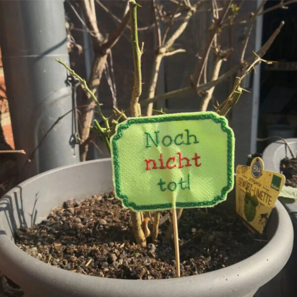 ITH Stickdatei Pflanzenstecker