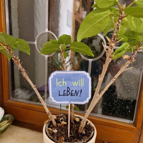 ITH Stickdatei Pflanzenstecker