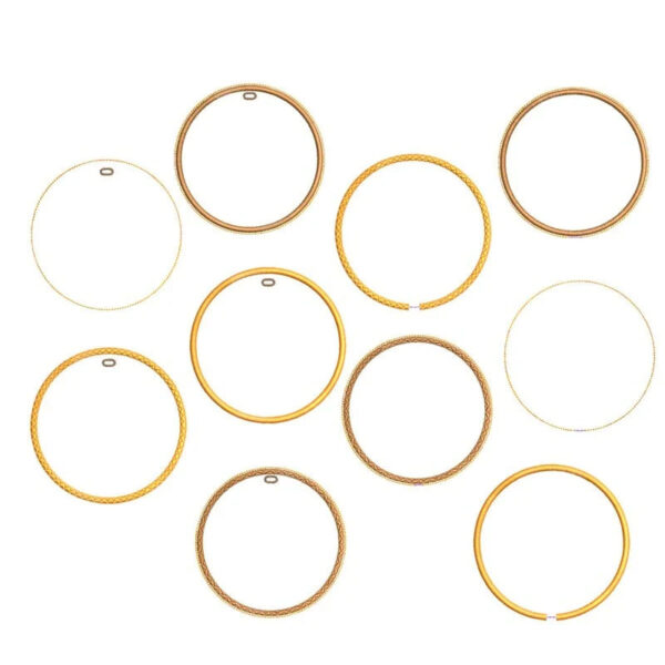 ITH Stickdatei Plaketten und Stabfiguren rund Blanko