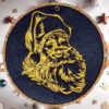 ITH Stickdatei Santa Claus Anhänger