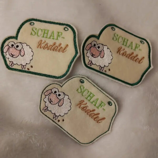 ITH Stickdatei Schaf Anhänger