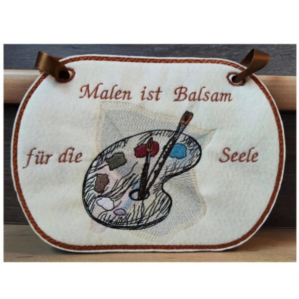 ITH Stickdatei Schilder Blanko