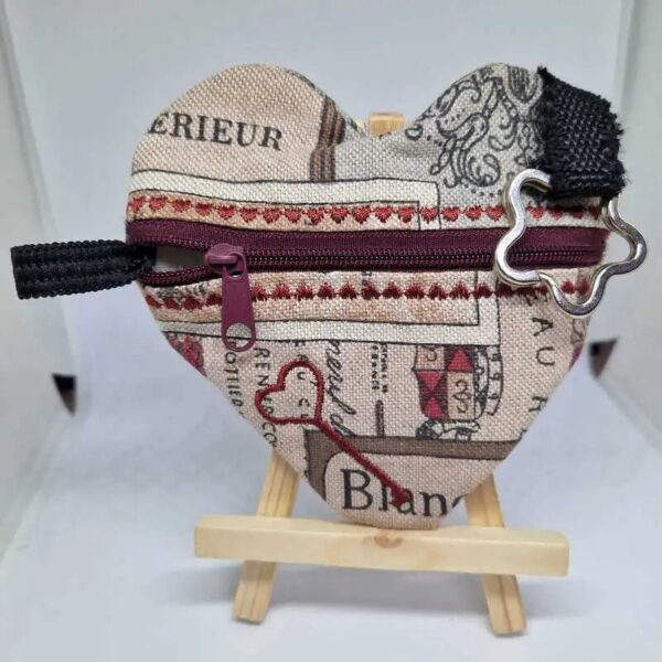 ITH Stickdatei Schlüsseltasche Herz