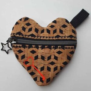 ITH Stickdatei Schlüsseltasche Herz