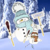 ITH Stickdatei Schneemann Hampelmann