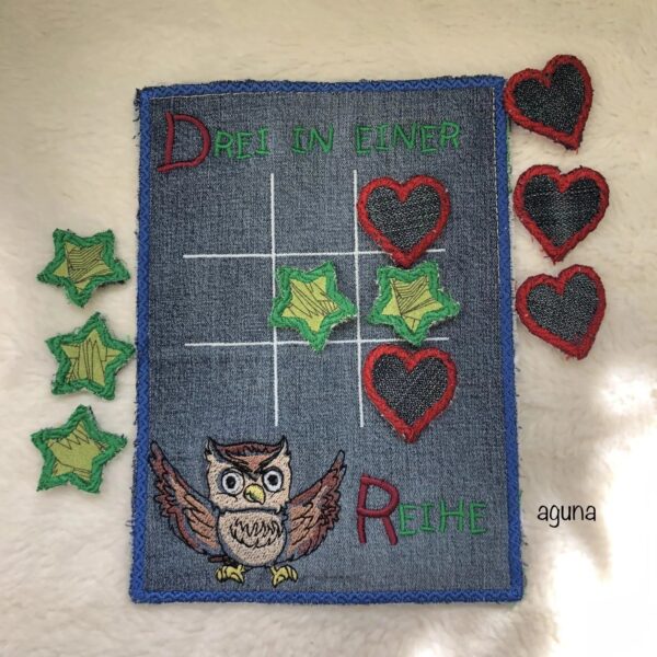 ITH Stickdatei Spiel 3 in einer Reihe