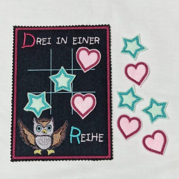 ITH Stickdatei Spiel 3 in einer Reihe