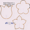 ITH Stickdatei Stabfiguren Blumen
