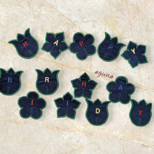 ITH Stickdatei Stabfiguren Blumen