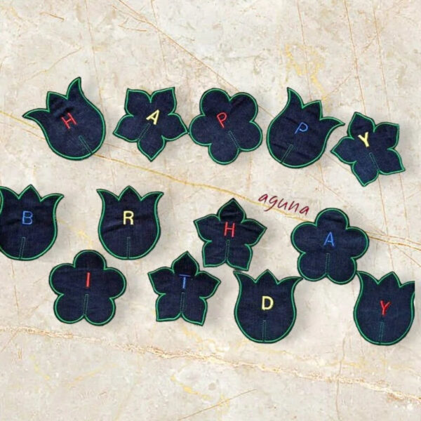 ITH Stickdatei Stabfiguren Blumen