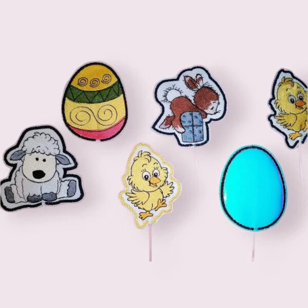 ITH Stickdatei Stabfiguren Ostern
